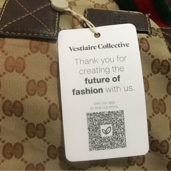 Gucci canvas tote web handle - Picture 15 of 16